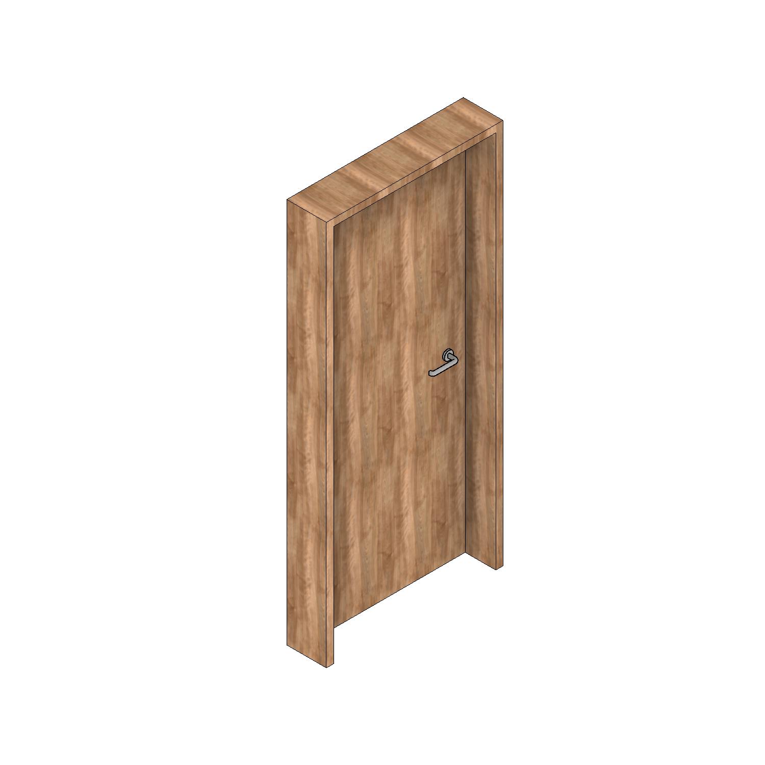 Cửa Panel đơn 1 cánh Revit Family