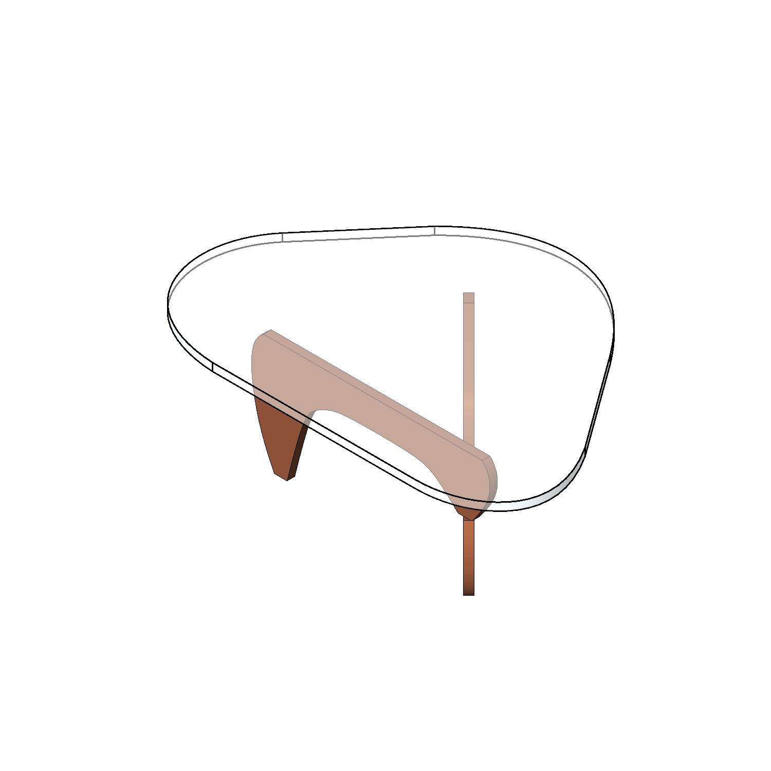 Bàn Noguchi Table 0039 - Family Revit
