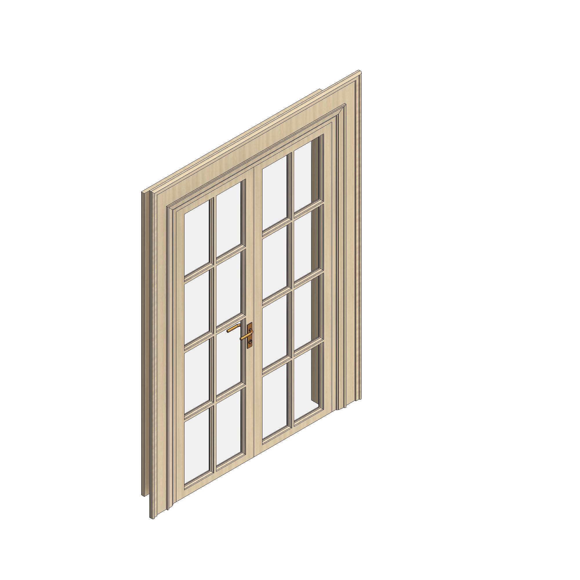 Cửa Ngoại Thất 2 Cánh 0060 - Family Revit