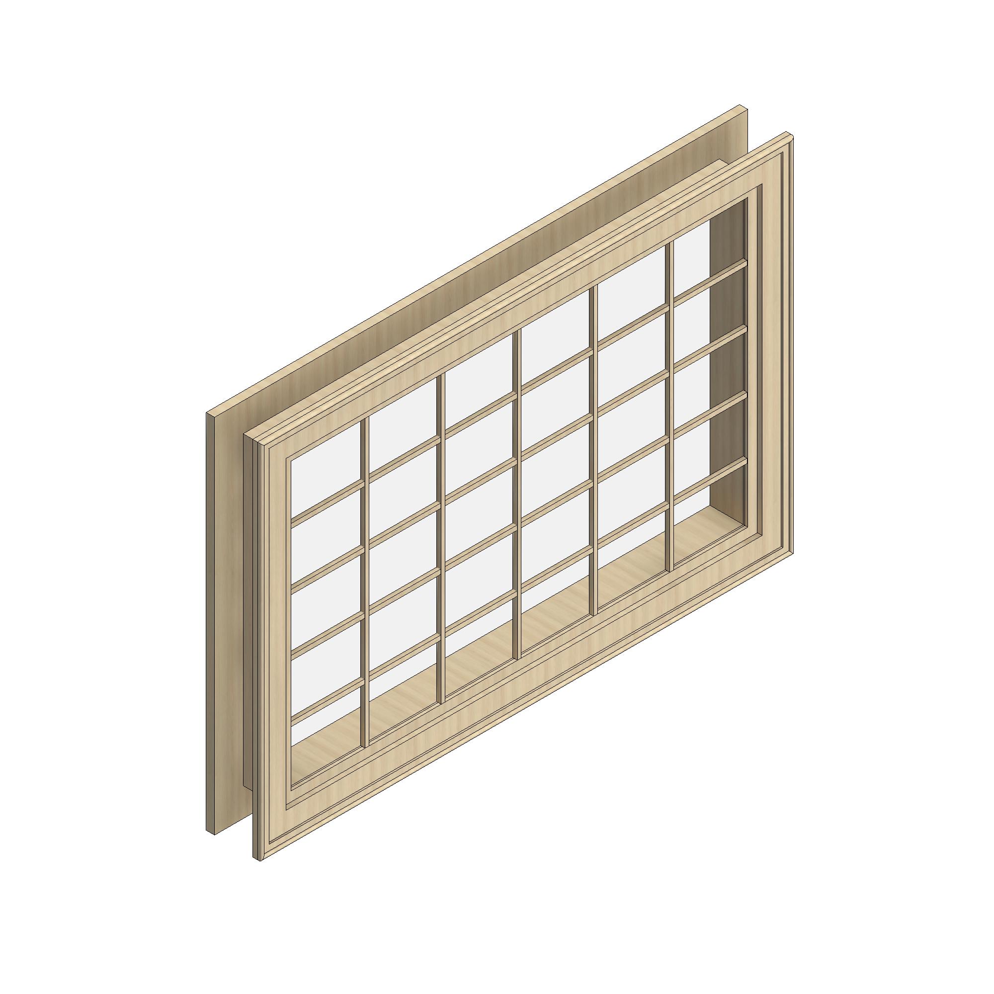 Vách Kính Ngoại Thất 0066 - Family Revit